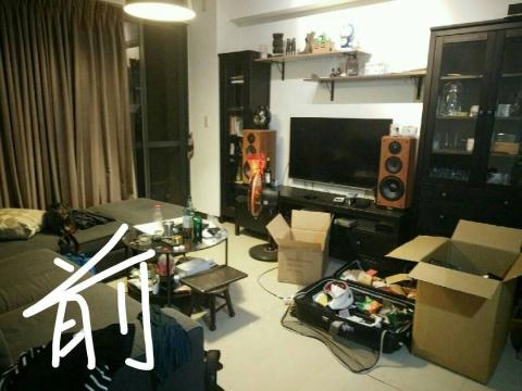 silver收納設計師 - 台中北屯區&mdash;客廳收納前