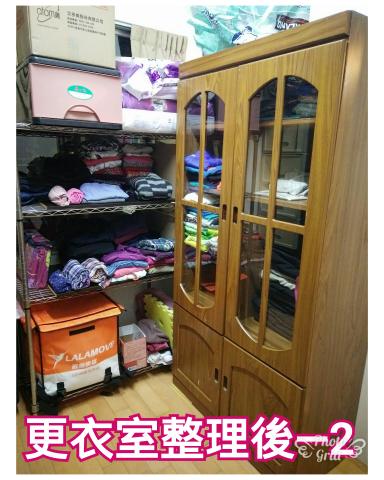 silver收納設計師 - 新北市八里&mdash;更衣室側面收納後，將客廳一組高櫃移入，將原角鋼架放入內層，增加收納