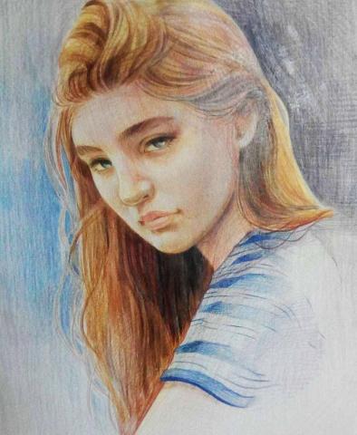 白翔升 - 八開  
色鉛筆