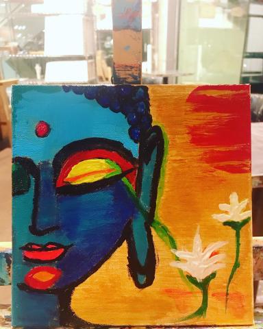 洪子雁 - 即興水彩創作