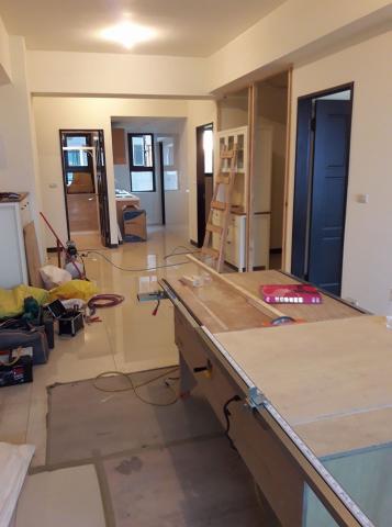 巧手藝木作空間工程 - 櫥櫃鑲入木作牆工程