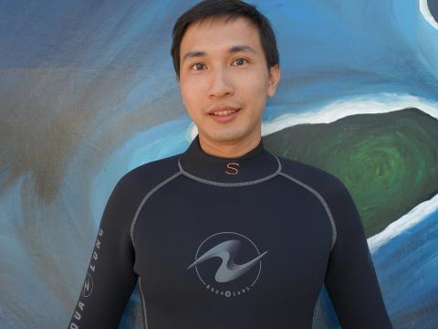 陳立衫 - 熱愛大海的我，第一次深潛的照片
