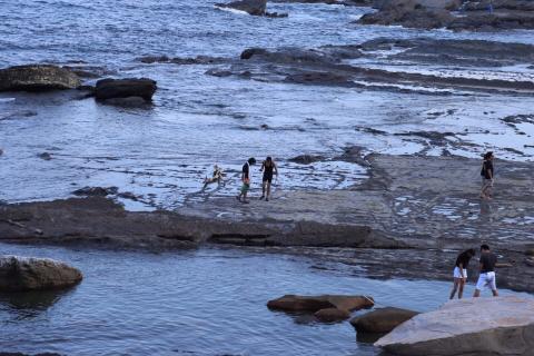 陳立衫 - 東北角浮潛，被朋友抓到