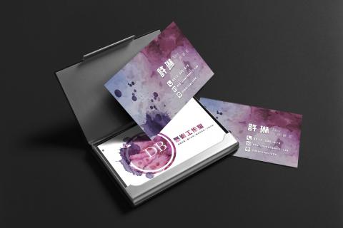 RiCe文創設計工作室 - 藝術水彩風個人名片