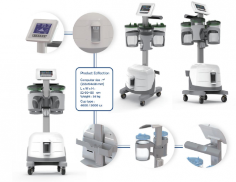 SHIUE in WH - 醫療機台造型設計-
外殼包覆設計/功能設計/螢幕造型設計/結構處理