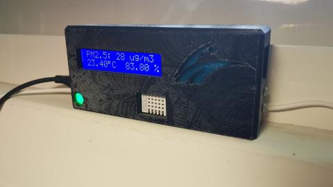 九重葛創客工作室 - 個人設計-PM2.5兼溫溼度感應器