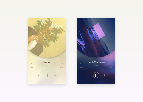 CT UI&UX Design - Music Player Design