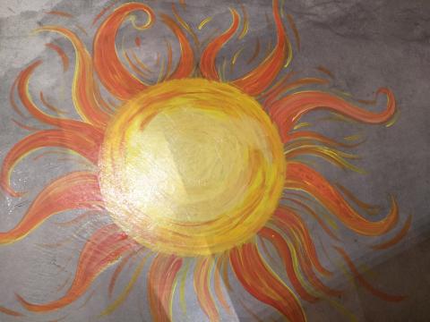 貝爾 - 牆壁彩繪<太陽>