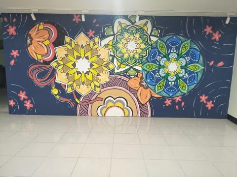 貝爾 - 壁畫/室內/乳膠漆/公眾牆/曼陀羅/