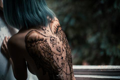 貝爾 - 攝影造型彩繪/手繪紋身/暫時性圖騰紋身/主題客製化/特殊造型/