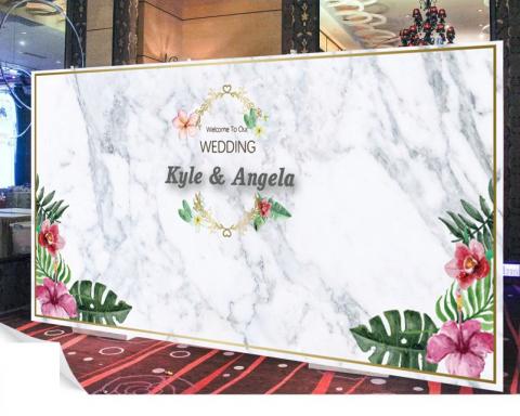 翰林Gary - 婚禮背板示意圖