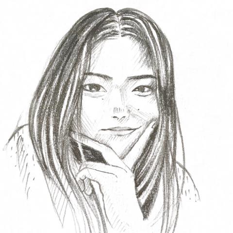 Huang rong - 媒材:鉛筆