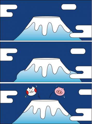 wewe - 插圖設計，三格小漫畫。