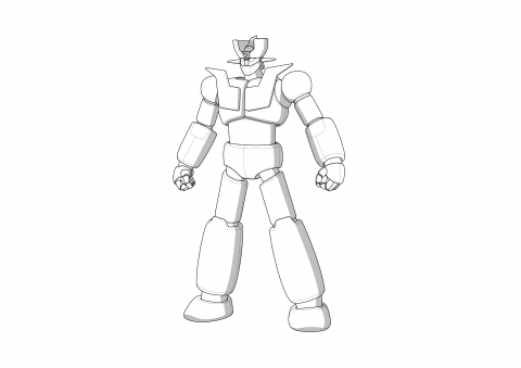 張皓珽 - #物體純線條繪製
#電腦繪圖
#機械哥吉拉
#玩具