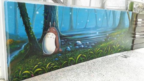 飛鴿牆壁彩繪 - 社區彩繪