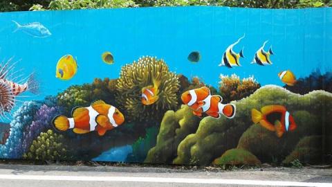 飛鴿牆壁彩繪 - 社區彩繪