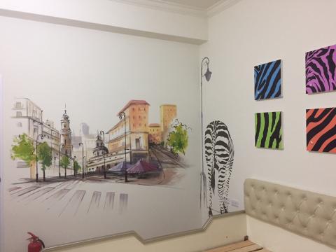 飛鴿牆壁彩繪 - 民宿彩繪