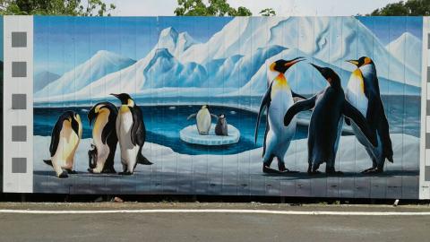 飛鴿牆壁彩繪 - 社區彩繪