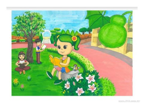 草莓 - 手繪插畫 - 校園閱讀墊板