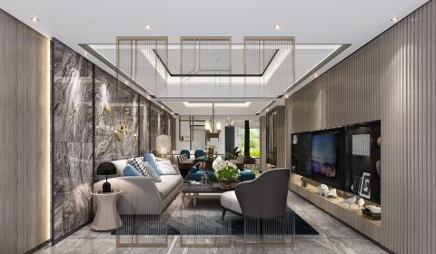 Deer-Interiors Design - 別墅豪宅
面積: 600米平方，共四層樓
風格: 現代輕奢
