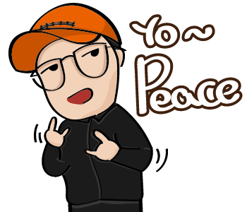 Iron - 以真人繪製 Line貼圖製作