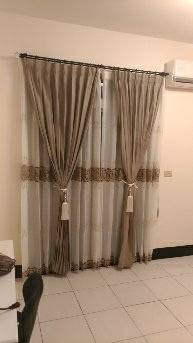 柏森窗簾家飾 - 1布1紗窗簾+藝術軌道