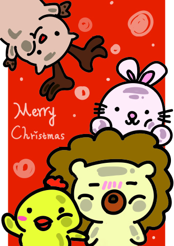 Ning studio - 聖誕節明信片設計