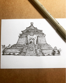 《Mr.D原創手繪》 - 中正紀念堂