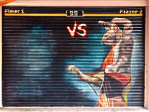 艾思里藝術工作室 - 鐵捲門繪製