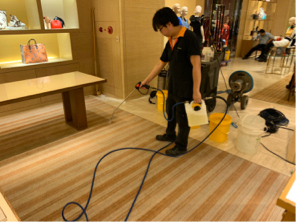 原力環境科技公司 - 精品專櫃地毯 預噴