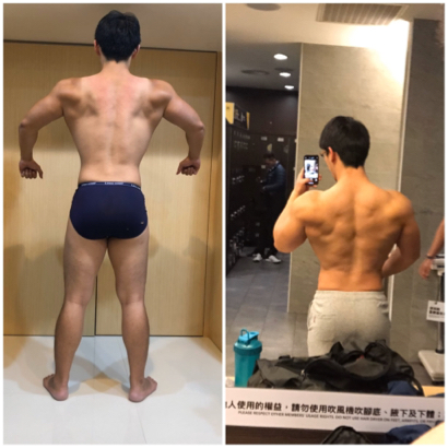 自由教練 - 背面對比照