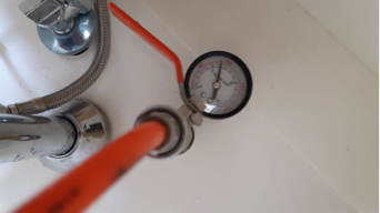 探吉水電 - 測試漏水中