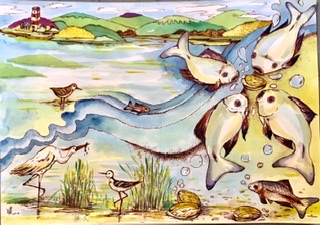 May Lin - 鄉土教案彩墨插畫