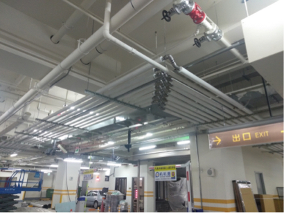 專業水電裝修 - 溫水游泳池層插式熱水管配管