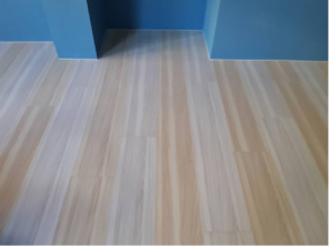 木匠兄弟木工木地板 - 彰化髮廊使用跳色地板