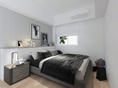 居和空間設計 Findway House  - 臥室/壁紙/系統櫃/超耐磨木地板