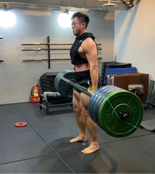 體能教練Polhan - 自主訓練低點菱形槓硬舉208公斤