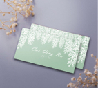 柒伍 - 婚禮賓客名卡-無垢綠