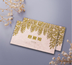 柒伍 - 婚禮賓客名卡-蓮藕粉