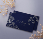 柒伍 - 婚禮賓客名卡-深海藍