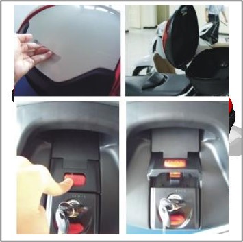 施施設計 - 重機行李箱外型與專利連動鎖結構設計