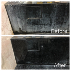 圈圈居家工作室 - 石材表面皂垢刷洗
(照片僅供參考，以現場設備狀況為主)