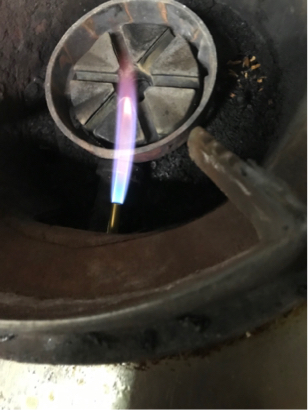 蔡先生 - 營業用快速爐母火嘴更新作業 竣工開火照