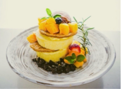 甜點烘焙 - 芒果厚鬆餅