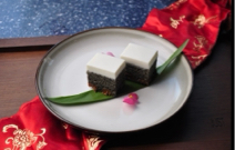 甜點烘焙 - 黑芝麻無花果鬆糕