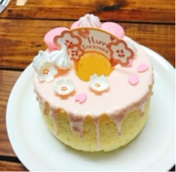 甜點烘焙 - 櫻花戚風