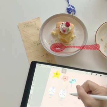 簡怡玲 - 繪圖過程