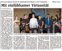 黃老師鋼琴園地 - 德國當地音樂會報章報導