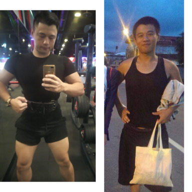 阿翔個人工作室 - 增肌過程比對