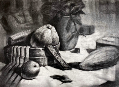 江盈賜 - 炭筆素描